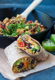 One Pan Mexican Quinoa Wraps Recipe Recipes Vegetarian Recipes Mexican Food Recipes