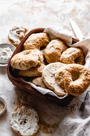 Made with almond flour, white and brown rice flours, and arrowroot starch. Best Vegan Bagel Recipe Gluten Free Yeast Free Option The Banana Diaries