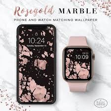 Apple Watch Wallpaper In Rosegold Marble Iphone Wallpaper Etsy In 2021 Apple Watch Apple Watch Wallpaper Watch Wallpaper