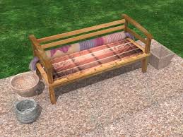 3d Model Garden Wooden Sofa 3d Model C4d Obj 3ds Fbx Wooden Sofa Wooden Sofa