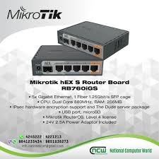 The cpu load on the hex s never goes above a few percent, and firmware is up to date. Mikrotik Routers Hex S Rb760igs National Computer World Facebook