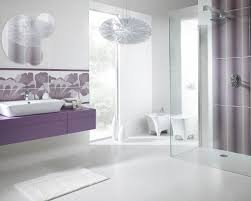 More than 1500 yellow and purple bathroom at pleasant prices up to 7 usd fast and free worldwide shipping! White And Violet Bathroom With Geometric Flowers Ceramika Paradyz