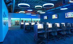 15 Video Game Companies Who Call Los Angeles Home Built In Los Angeles Game Cafe Cyber Cafe Design Cyber Cafe