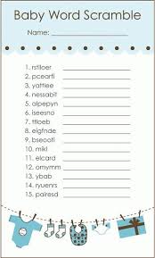 Pin By Regianeguedes On Baby Baby Shower Wording Free Baby Shower Games Baby Word Scramble