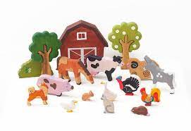 Toy Farm Animals Set 13pcs Waldorf Toys By Woodencaterpillar Toy Barn Farm Toys Wooden Animals