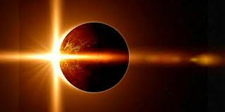 An annular solar eclipse happens when the moon casts over the sun's center, leaving the sun's visible outer edges to form a ring of fire or annulus around the moon. Solar Eclipse Time In India Indus Scrolls