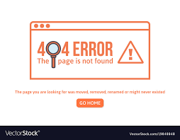 404 Error Design Template 404 Page Is Not Found Vector Image