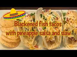 If the salsa seems dry add in a little more lime juice. Blackened Fish Tacos Using Ninja Foodi Grill Youtube
