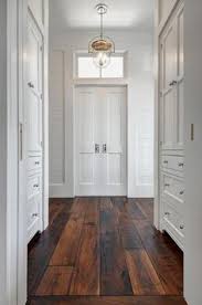 Hallway Built In Cabinets With Barn Wood Floors Cottage Entrance Foyer Home Built In Cabinets Barnwood Floors