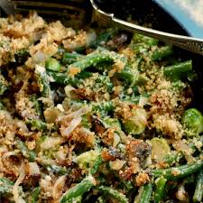 Low Carb Green Beans Casserole With Brussels Sprouts And Bacon Recipe Green Bean Casserole Healthy Casserole Recipes Homemade Green Bean Casserole