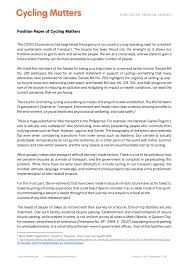 If you ask filipino parents about their dreams for their children, one inevitable answer would be i want to be able to send them to good schools. many a mother and father have reminded their children, there is no better legacy i can leave you than your education. so during our most productive years. Position Paper On Cycling As A Resilient And Sustainable Mode Of Transport