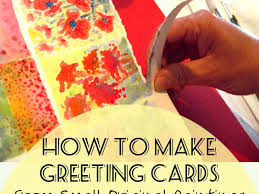 To make a birthday card, fold a piece of colorful construction paper into quarters. How To Create Diy Greeting Cards With Original Paintings Holidappy