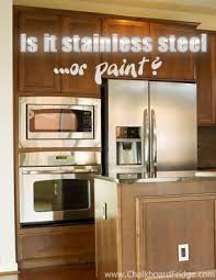 How To Paint A Refrigerator Stainless Steel Stainless Steel Paint Painting Appliances Outdoor Kitchen Appliances