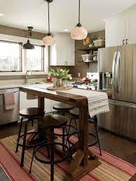 15 Small Kitchen Island Ideas That Inspire Small Kitchen Tables Kitchen Design Small Kitchen Island Table Small