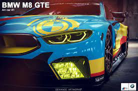 Bmw M8 Gte Art Car 1 On Behance Car Art Bmw Car