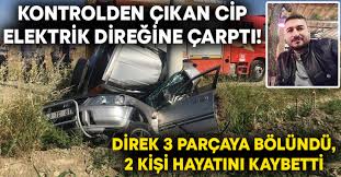Kartal sahilyolu kadıköy istikametinde iki katlı halk otobüsü henüz bilinmeyen bir nedenle durağa daldı. Kontrolden Cikan Cip Elektrik Diregine Carpti Ozan Yesil Ve Erkan Batum Hayatini Kaybetti Egeyon Haber