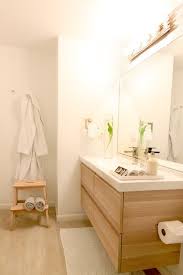 Ikea Godmorgon Vanity In White Stained Oak Effect Notice The Diy Custom Sconce Just Get Crea Banyo Yeniden Modelleme Banyo Ic Dekorasyonu Kucuk Banyo Dizayni