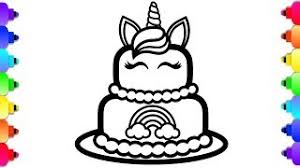 And we have the coloring pages to prove it. Glitter Unicorn Cake Coloring And Drawing For Kids Unicorn Cake Coloring Page Youtube