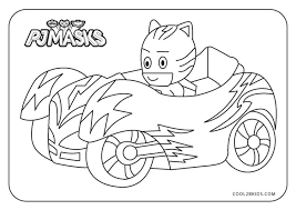 Unique chef aprons, kitchen aprons, bbq aprons, art smocks, and more. Get This Pj Masks Coloring Pages Black And White The Cat Car