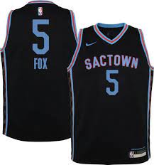 Shop mitchell & ness' sacramento kings throwback apparel collection featuring authentic jerseys and team gear. Nike Youth 2020 21 City Edition Sacramento Kings De Aaron Fox 5 Dri Fit Swingman Jersey Dick S Sporting Goods
