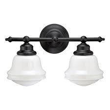 Shop Vaxcel Huntley 2 Light 16 In Oil Rubbed Bronze Farmhouse Vanity Light 16 In W X 10 In H X 7 In D Overstock 20907422