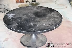 The top is new and the base is vintage. Diy Faux Marble Coffee Table 100 Things 2 Do