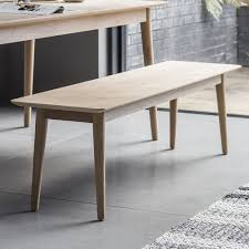 Picket house furnishings regan 6 piece rectangular dining table set. Solomon Dining Bench Solid Oak Wood Natural