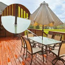 Maybe you would like to learn more about one of these? 8 Black Frienda 2 Inches Umbrella Hole Ring And Cap Set Patio Table Hole Plug Table Hole Ring Plug For Patio And Garden Standard Table Size Umbrella Hole Umbrella Stands Bases