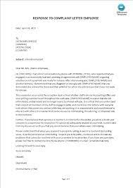 I wanted to inform you that i reviewed this complaint thoroughly. Sample Response To Complaint Letter On Employee Templates At Allbusinesstemplates Com