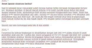 More images for sinonim perkembangan » Contoh Soal Sinonim Dan Antonim Dalam Teks Laporan Hasil Observasi Ezy Blog