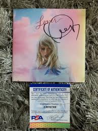 Fans braced themselves for a totally new swift era — and that's what they got, with swift giving herself a full image overhaul of sorts for her seventh album: Taylor Swift Autographed Signed Lover Cd Cover Booklet Autographed Psa Dna Coa