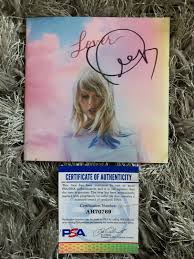 Her narrative songwriting, which often takes inspiration from her personal life. Taylor Swift Autographed Signed Lover Cd Cover Booklet Autographed Psa Dna Coa