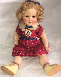 1957 12 ideal shirley temple in light blue dress the doll is in the original box, has an original pin and is in perfect condition. 1930 S Composition Shirley Temple Ideal Novelty Toy Co Red Dress Button Shirley Temple Dolls Vintage Dolls