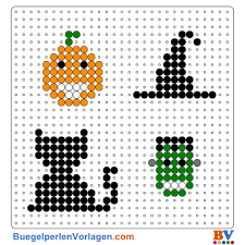 Halloween Bugelperlen Vorlage Halloween Bugelperlen Bugelperlen Vorlagen Bugelperlen