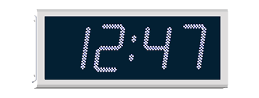 It has textured, ceramic rock tiles surrounding the clock. Large Outdoor Digital Clocks For All Applications