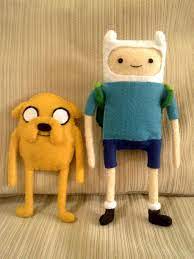 Felt Finn And Jake By Curryapple On Deviantart Adventure Time Toys Felt Toys Felt Animals