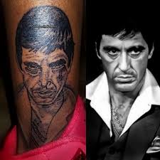 Maybe you would like to learn more about one of these? Tattoo Uploaded By Amoy Amonte Al Pacino Scarface Tattoo 1180565 Tattoodo