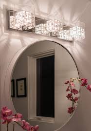 While bathroom led vanity lights are mainly used to provide additional lighting in bathrooms, these lighting fixtures are also the perfect fixtures for whether you're looking for a horizontal led vanity light, bath bar led vanity light or sconce led vanity light for installation either up light or down. Jewel Box Bath Bar By George Kovacs P5803 077 In 2021 Glamorous Bathroom Decor Bathroom Lighting Contemporary Bathroom Mirrors