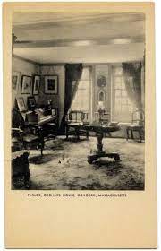 Even Cleveland Postcards From Orchard House Louisa May Alcott Postcard Painting