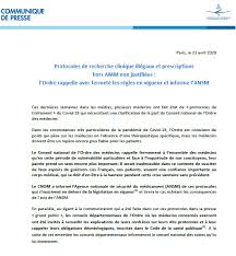 Dossier pharmaceutique et médecins hospitaliers dossier pharmaceutique et médecins hospitaliers; Ordre Des Medecins On Twitter Communique Protocoles De Recherche Clinique Illegaux Et Prescriptions Hors Amm Non Justifiees L Ordre Rappelle Avec Fermete Les Regles En Vigueur Et Informe L Ansm Https T Co Nvh6io9b2v Covid19 Coronavirus
