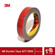 3M Aft Acrylic Foam Tape 5666 Tebal (1.1 Mm) Size (24Mm X 4.5M) - Jual  Double Tape Mobil Merk 3M Asli Dg Harga Murah