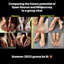 Open vs Closed-Source AI Art: One-Shot Feet Comparison : rStableDiffusion