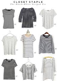 Black And White Striped Shirt Outfit Ideas Living Creatively Closet Staple The Black And White Striped Tee White Striped Tee Outfits With Striped Shirts Black And White Shirt