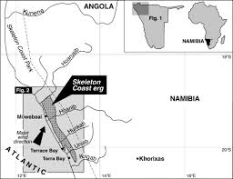 The skeleton coast is the northern part of the atlantic ocean coast of namibia and south of angola from the kunene river south to the swakop river, although the name is sometimes used to describe the entire namib desert coast. Contrasting Styles Of Ephemeral River Systems And Their Interaction With Dunes Of The Skeleton Coast Erg Namibia Sciencedirect