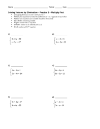 Solve each system in the manner directed. Section 4 2 Solving Systems Of Linear Equations In 3 Variables