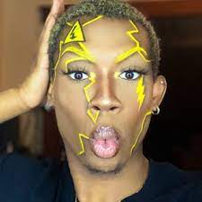Mehron Makeup Mehronmakeup Lightning Bolt Face Paint Makeup Look Face Paint Makeup Mehron Makeup Makeup