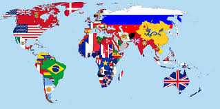 Mapsontheweb Flags Of The World World Map Flag