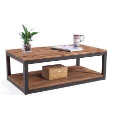 Buy products such as topeakmart modern coffee table lift top table for living room with hidden compartment and storage, brown at walmart and save. Vintage Industrial Farmhouse 43 3 Inches Coffee Table Storage Shelf Living Room Accent Cocktail Wood Coffee Table Buy Wholesale Custom Natural Style Tea Table For Kitchen Home Parlor Bedroom Handmade Country Style Durable