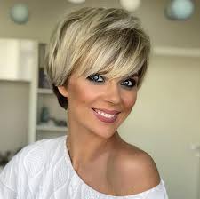 It works well for many hair types and has countless styling options. Pixie Bob Haircut Older Women Novocom Top