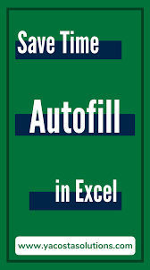 Autofill In Excel Step By Step Instructions Excel Step By Step Instructions Instruction